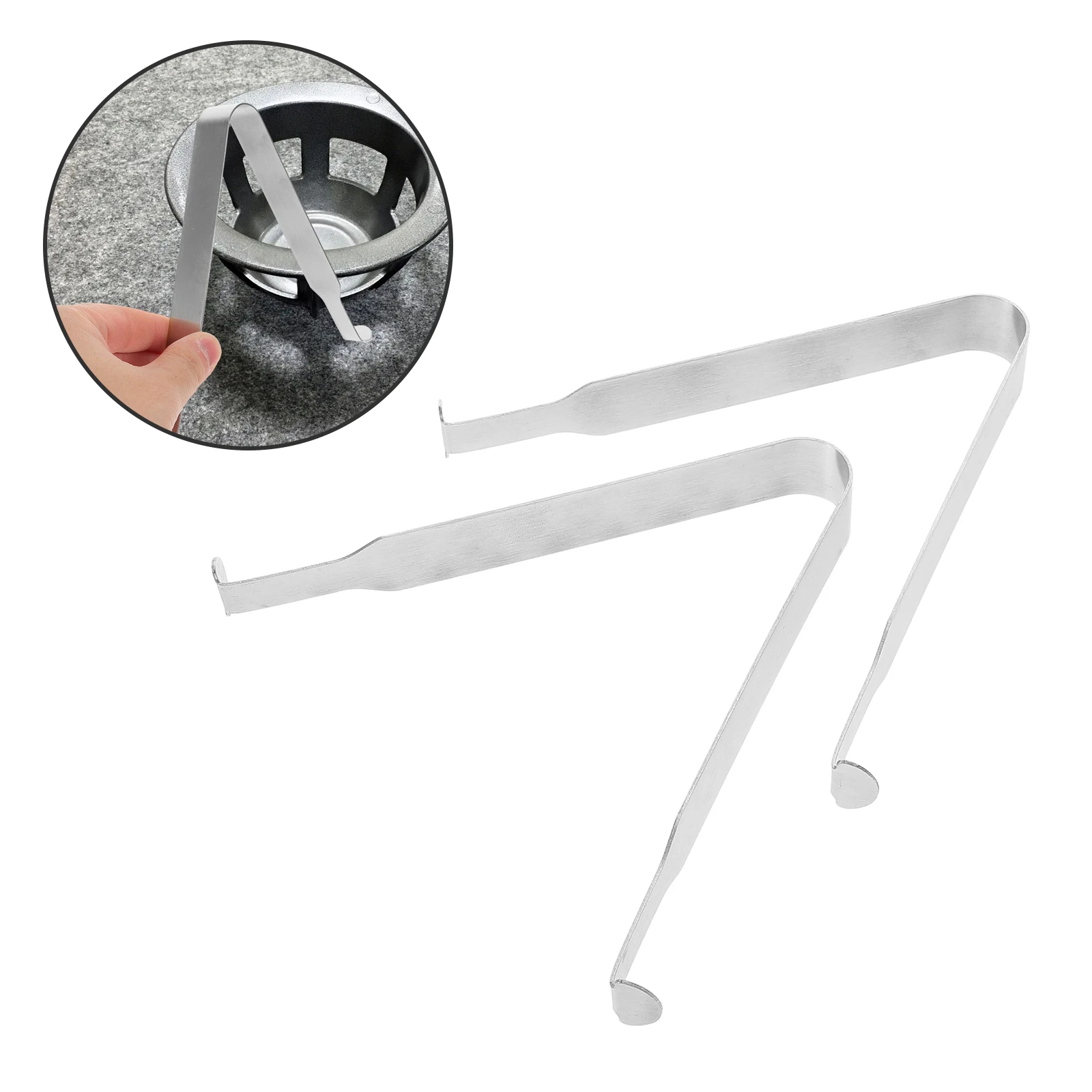 

2pcs Stainless Steel Alcohol Burner Lifter Wall Inner Tank Clamp Reusable Camping Cookware Lightweight Tongs Outdoor Emergency