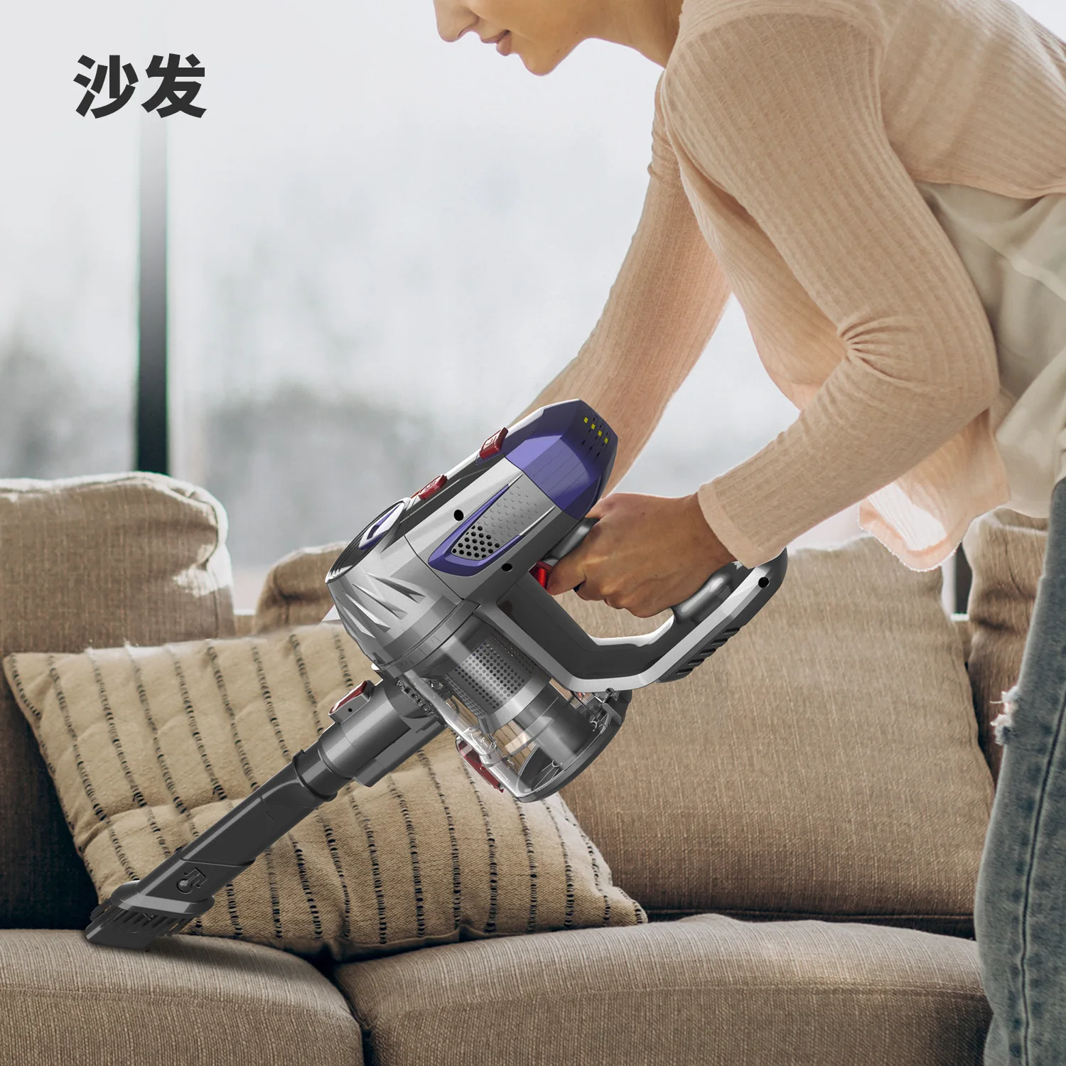 High-power Vertical large suction Wireless handheld Vacuums For