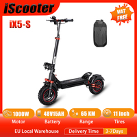 iScooter iX5S Electric Scooter Rear Drive Off-Road 11 Inch Tire 1000W 48V Range 65km Max Speed 45km/H Foldable Electric eScooter