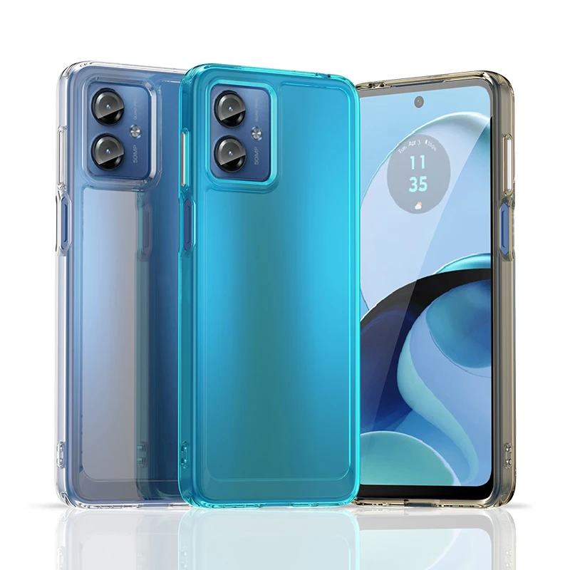 Transparent Shock Absorbent Protective Soft Case For Moto G14 G13 G53 5G Motolola G73