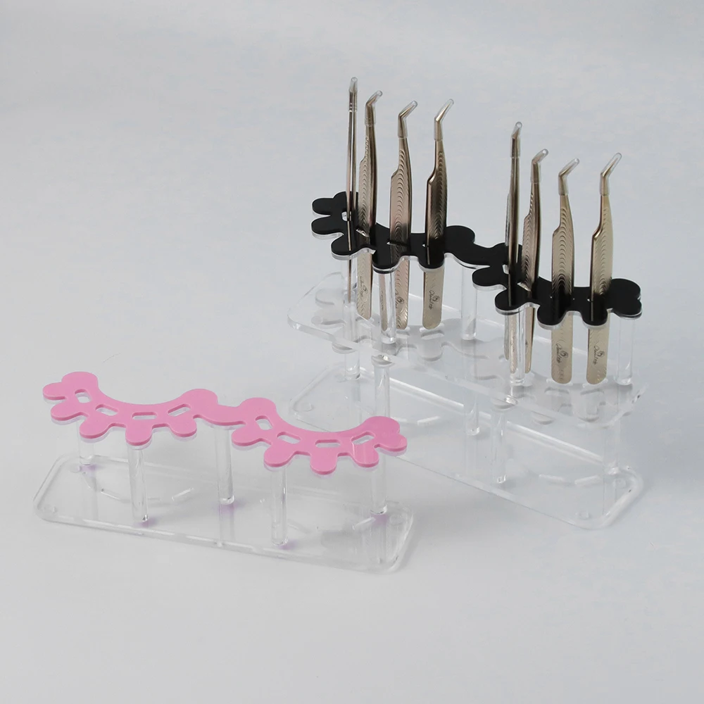 GAHAMACA Boîte de rangement pour pinces à épiler - 8 compartiments - Rangement pratique et rapide pour extensions de cils