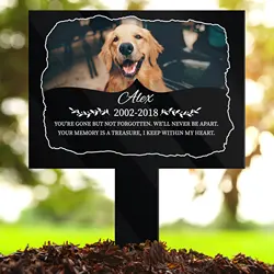 Custom Dog & Cat Memorial Garden Stake Pet Memorial Stake Pet Loss Grave Marker Paw Prints Outdoor Garden Plaque Pet Gift