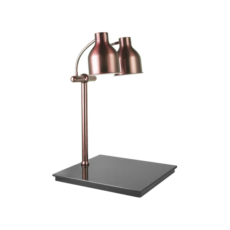 Airuisi Rose Gold Electric Food Heater Luxury Self-Service Stainless Steel Stove Square Square Heating Lamp for Cooking Food