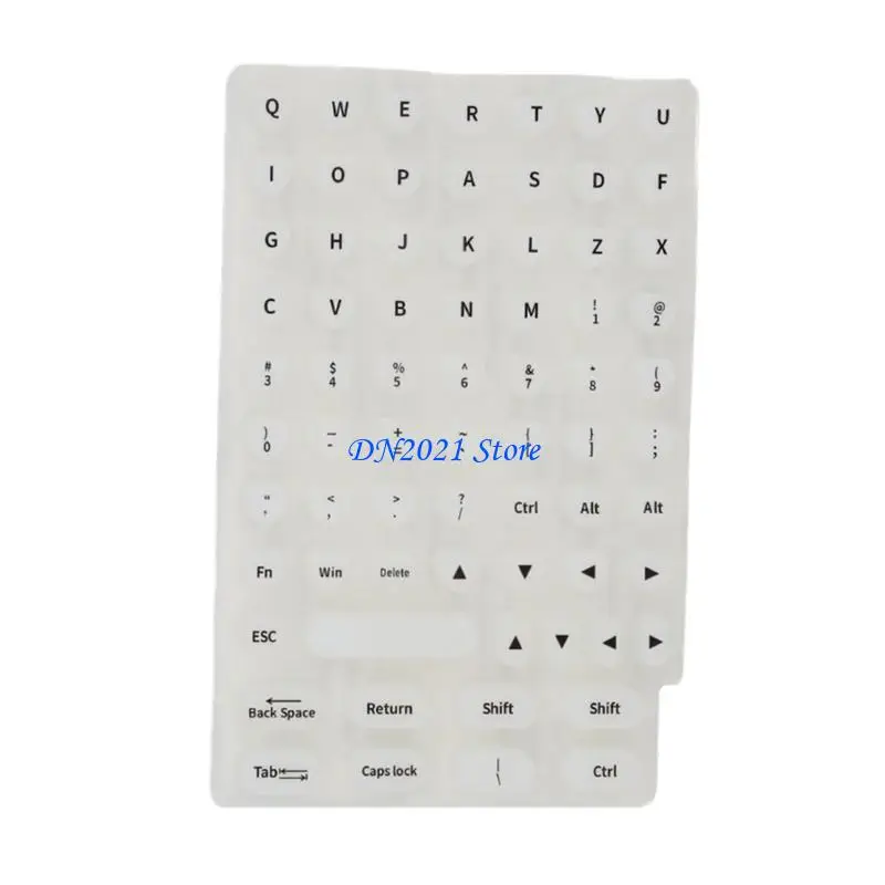 F3KE 1 Sheet Colorful Silicone Keyboard Covers For Enhances Typing Experience At Work