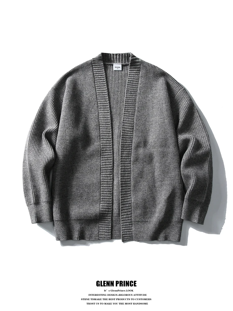 

GPstudio Американский повседневный цветной кардиган-свитер для мужчин, осенне-зимний, свободный, универсальный, вязаный, для пар