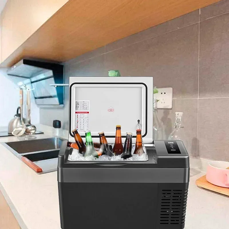 เครื่องใช้ภายในบ้านรถตู้เย็นเครื่องทําความเย็นรถบ้าน Dual-ใช้ 18 ลิตรตู้เย็นรถ 12V24V รถบรรทุกขนาดเล็กตู้แช่แข็งขนาดเล็ก