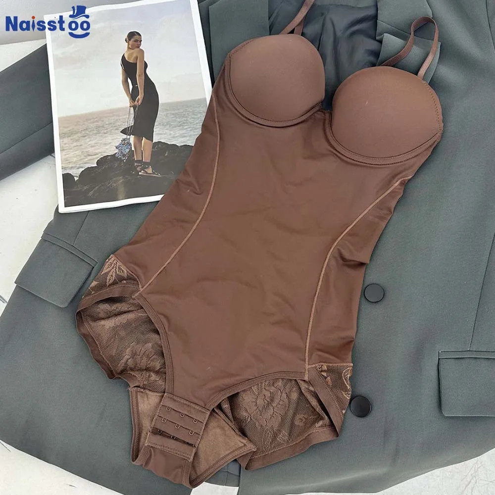 

Naisstoo женский корсет корректирующее белье боди с контролем живота плотный для похудения формирователь тела боди с бюстгальтерами