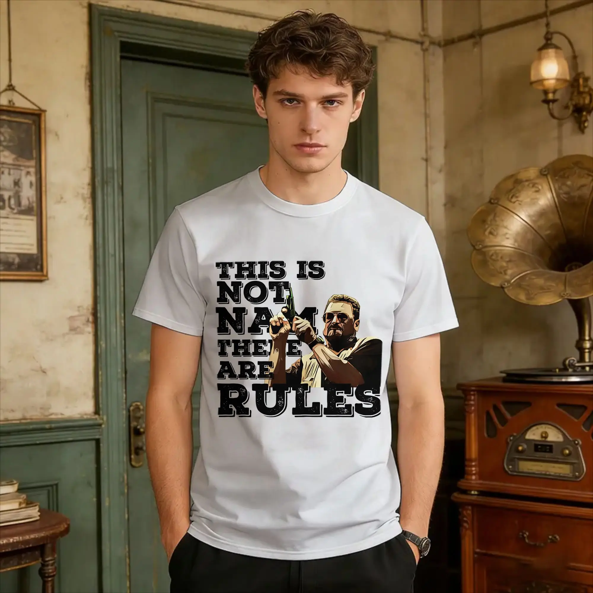There Are Rules T-Shirt Beach The Big Lebowski Vintage T Shirts 100 Cotton Hip Hop Tee Shirt For Mens Design Tops
