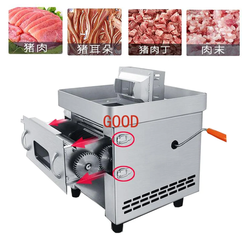 850W meat cutter Fast meat slicer electric Commercial slicer Shred Fully automatic  meat slicer machine