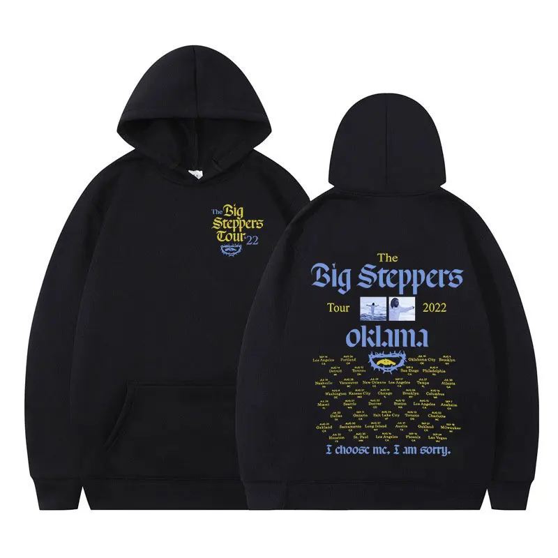 Rapper Kendrick Lamar Hoodie Mr. Morale & The Big Steppers Tour 2022 Print Hooded Fleece Sweatshirts Men\'s Hip Hop Streetwear