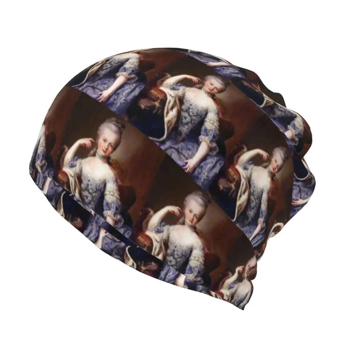 Portrait Of Marie Antoinette Martin Va Bandana Neck Cover Wrap Scarf Multifunction Headband Beanies Hat for Men Women All Season