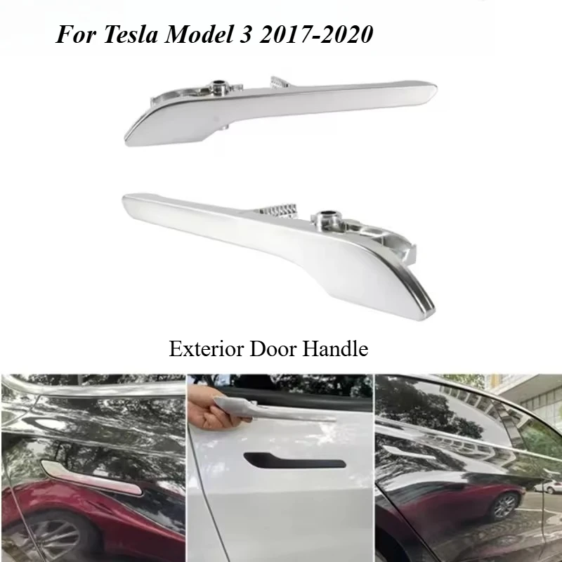 Exterior Door Handle Front Rear Left/ Right for Tesla Model 3 2017 2018 2019 2020 108183100H 1081832-00-H New