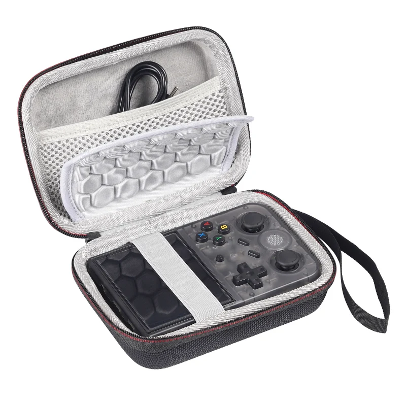 QLoztyse – Étui Rigide Pour Console RG353V / RG353VS / RG405V – Protection PU – Rangement Cartes Et Câble