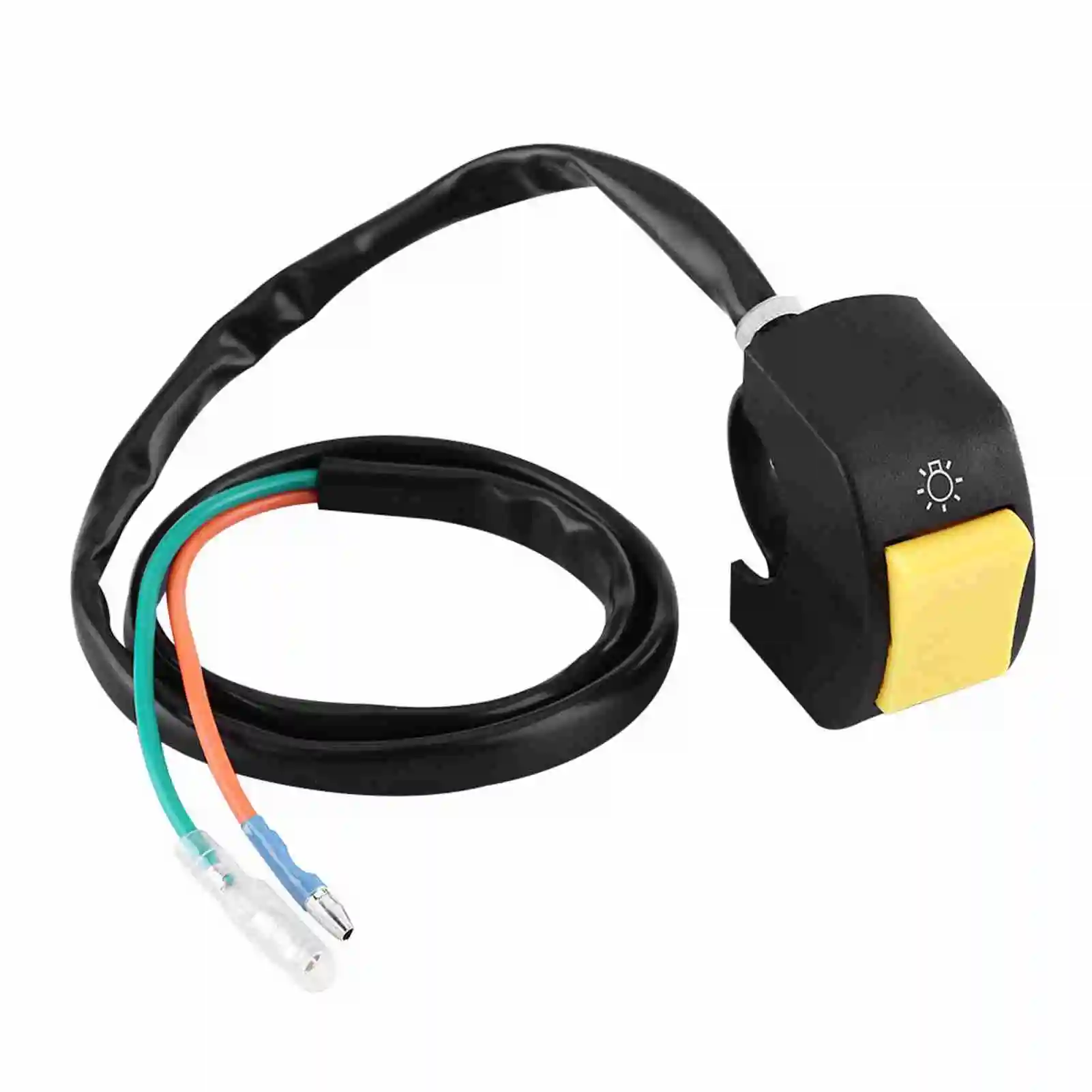 Motorfiets 7/8 inch stuurhouder LED-koplamp aan/uit-schakelaar met knop motorfiets stuurschakelaarbediening