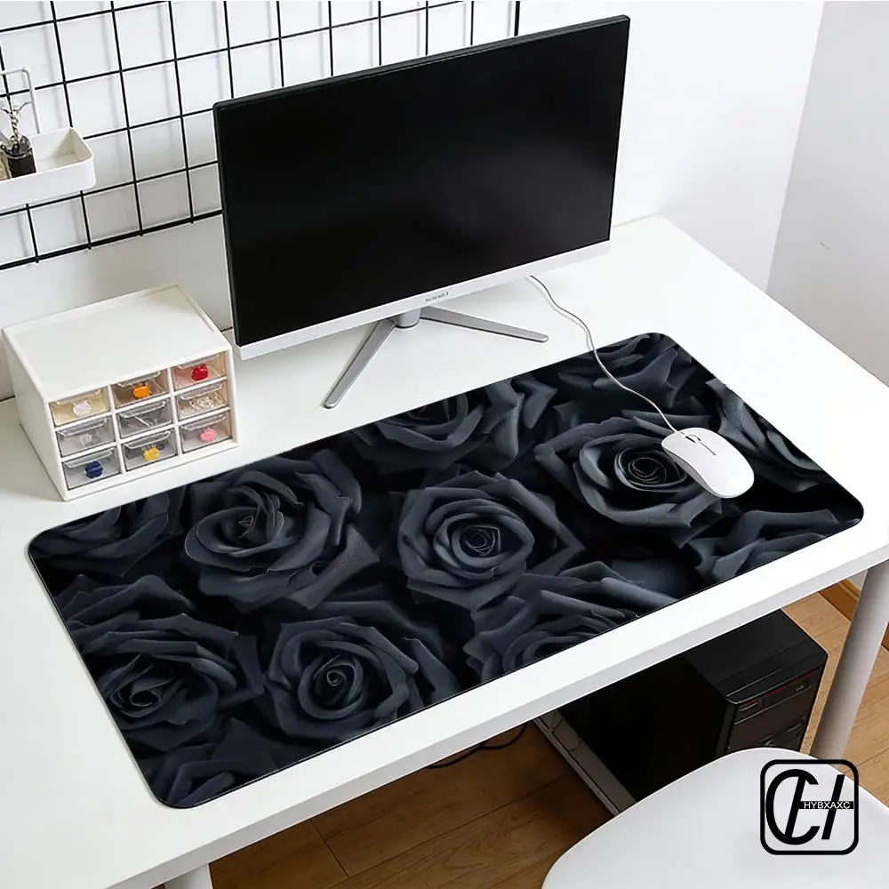 Beautiful Floral Pads Large Gaming Mouse Pad with Non-slip Rubber Base Precise Seam Design Washable and Durable for Office Use