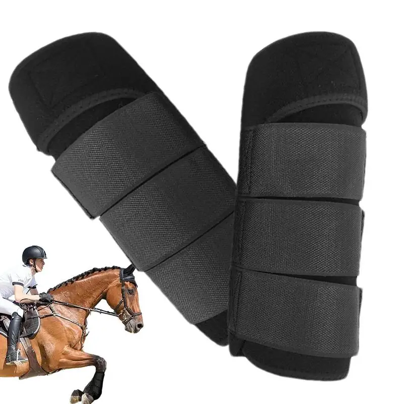 Protector de pierna delantera y trasera de caballo, envoltura de bota profesional, protectores de pierna de caballo, envolturas de pierna convenientes, Protector para competiciones oficiales, Dail