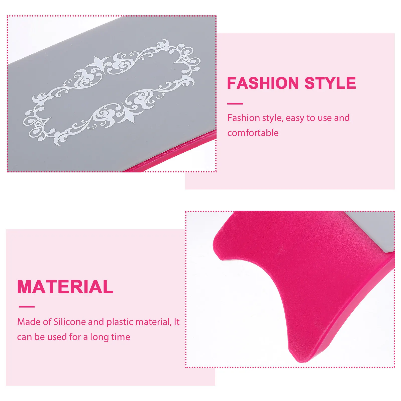 Arm Rest Pillow for Nail Art Manicure Cushion Salon Hand Holder Comfortable Silicone Material Curved Design Firm Support