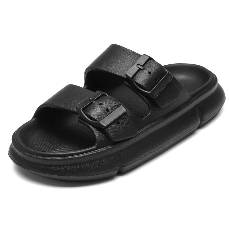 Men's Sandals Platform Flip-flops Outdoor Beach Slides with Arch Support EVA Insole Soft Home Shoes