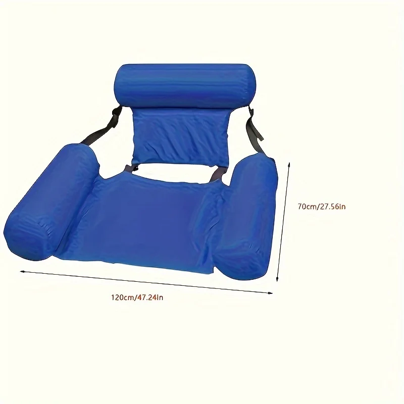 PVC Summer Inflatable Foldable Floating Row, Swimming Pool Water Hammock, Beach Water Sports Lounger Chair, Beach Pool Supplies