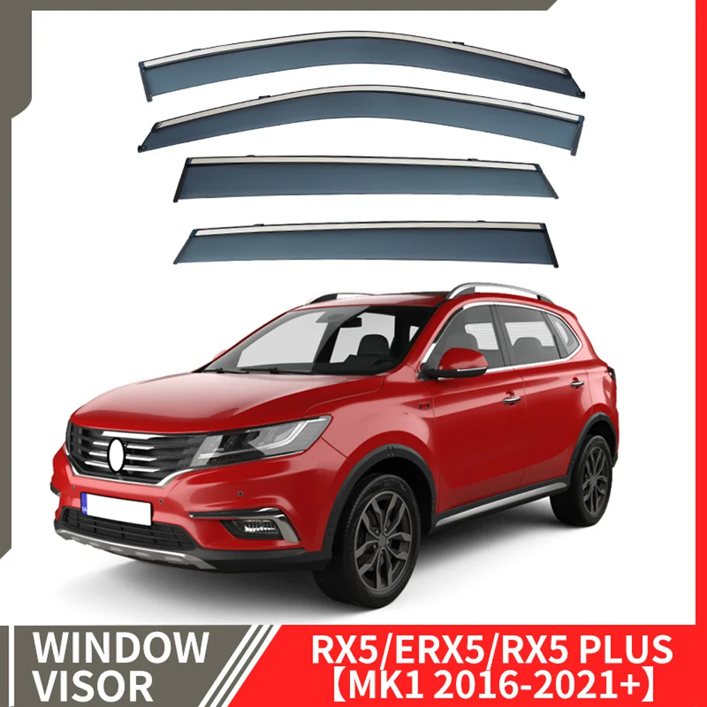 

Хромированные полоски от дождя для Roewe RX5 ERX5 RX5 PLUS 2016-2021 + оконный козырек, ветровые дефлекторы, дверной козырек, вентиляционные шторы, вентиляционный козырек