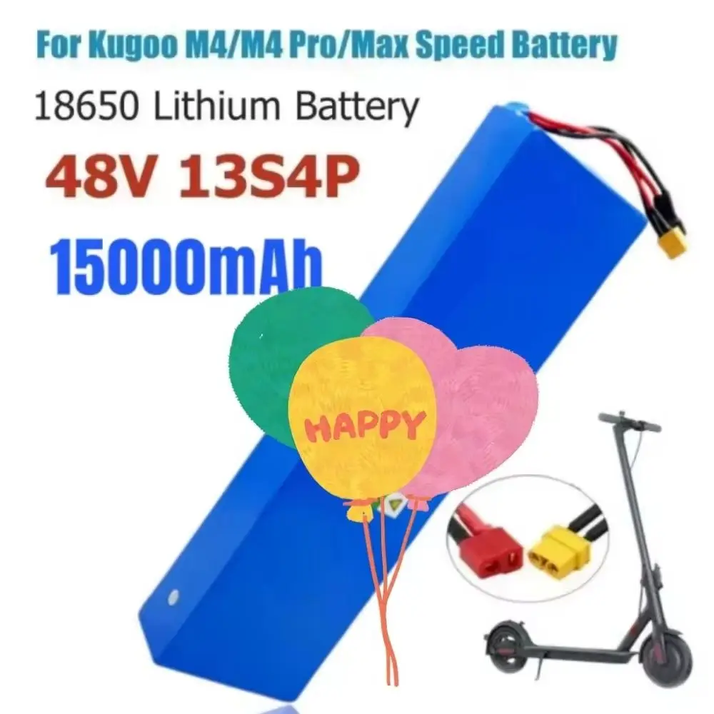

Для Kugoo M4/M4 Pro/Max Speed 48 В 15000 мАч 13S4P 18650 литиевый аккумулятор с BMS заменяет встроенные аккумуляторы