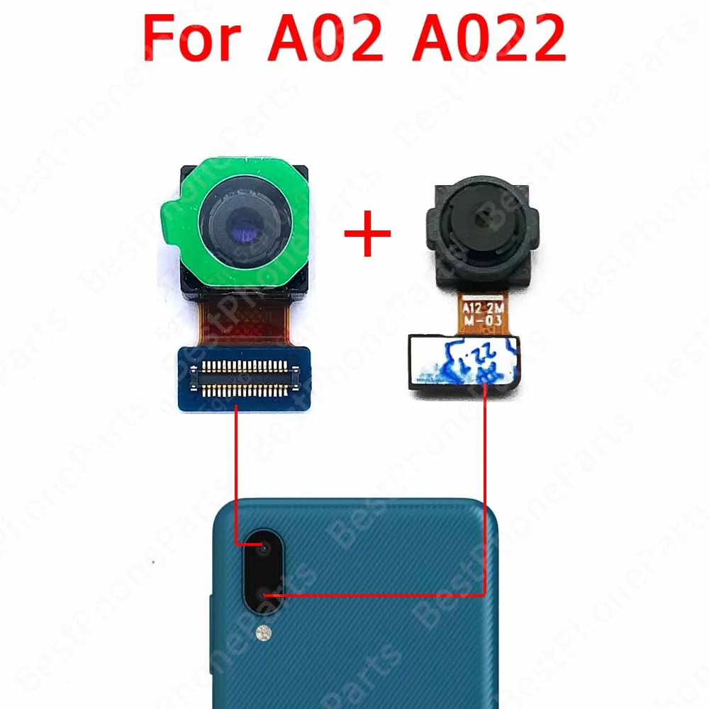 Rear Back Camera For Samsung Galaxy A02 A02s A12 A22 A32 A42 A52 A52s A72 5G Camera Module Backside Replacement Parts