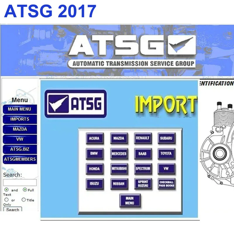 2024 Newest ATSG 2017 Auto Repair Software ATSG Automatic Transmissions Service Group Repair Information Atsg Manual Diagnosis