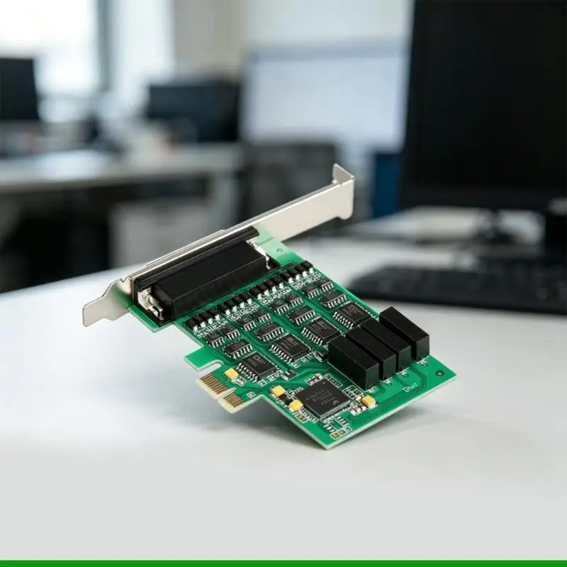 U55C Fast Speed PCIE RS485 RS422 Expansion Card 4 Isolated Channel Easy Installation Card with Low Profile Bracket