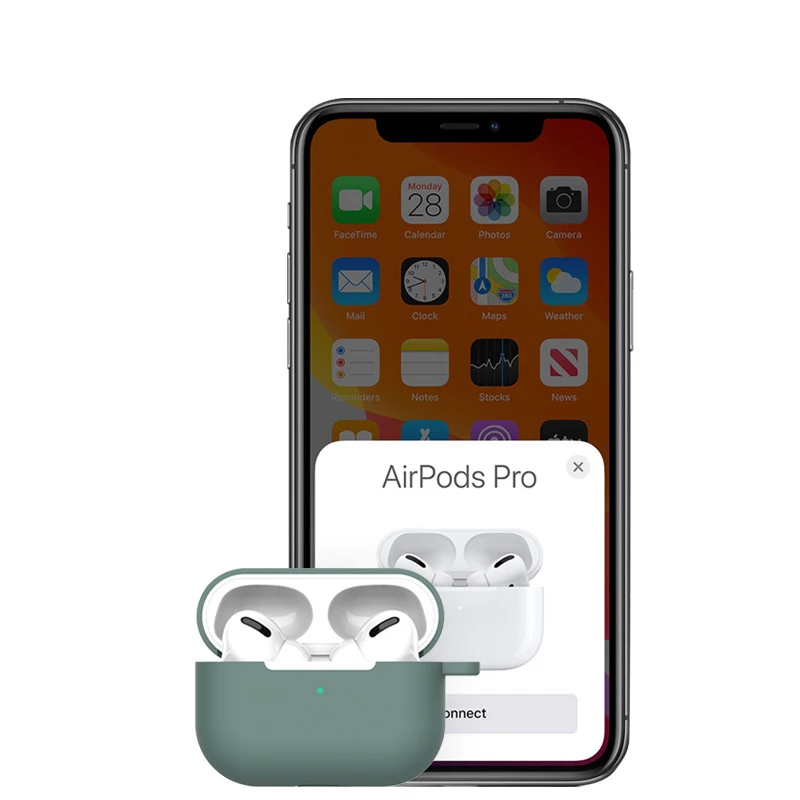 Custodia per Apple Airpods Pro custodia di prima generazione accessori per auricolari cuffie Bluetooth Wireless custodia in Silicone Apple AirPods