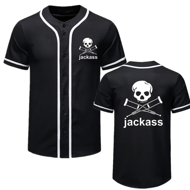 2024 Summer New Brand Jackass Forever Logo Printed Custom Made Men Short Sleeve T Shirt Cotton Elasticity Man T-shirt Shirt Wild