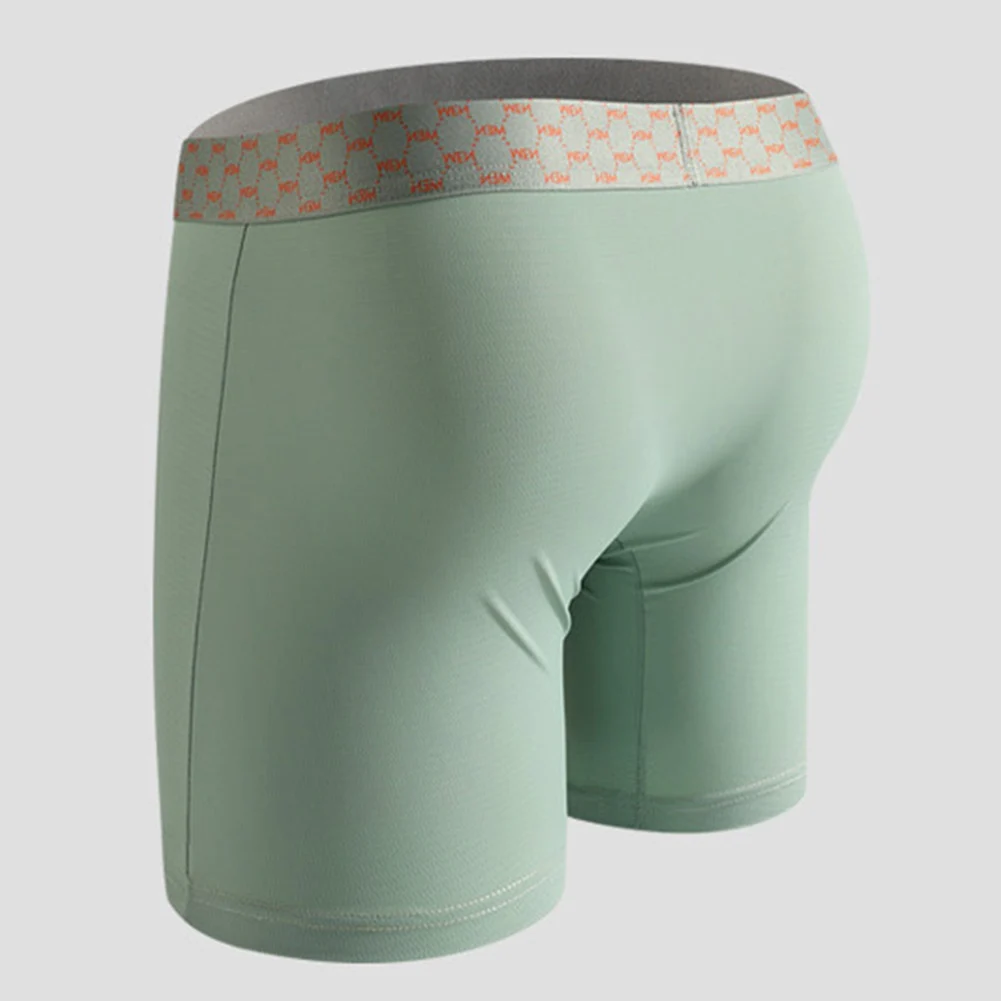 Summer Fitness Running Men's Underwear Lengthened Ice Silk Lightweight Casual Sports Middle Waist Boxers Shorts