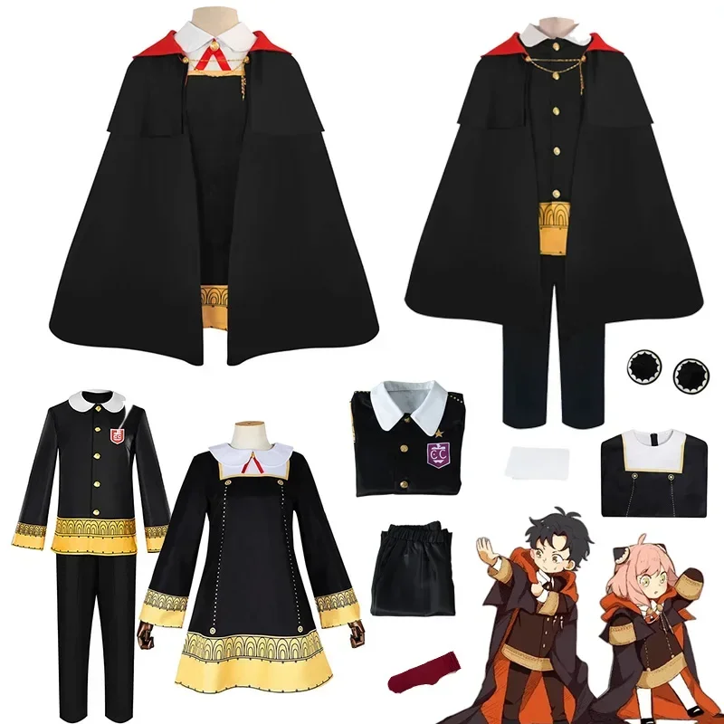 Anime Spy X Family Damian Desmond Anya Forger disfraces Cosplay capa peluca Imperial Scholar capa uniforme escolar Halloween Coágulo MN3