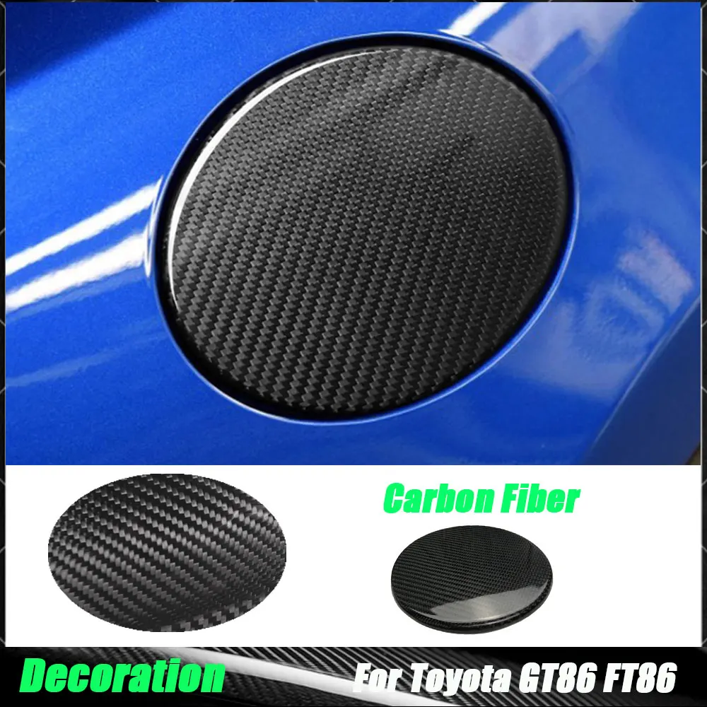 

Carbon Fiber Car Door Fuel Tank Outside Oil Filler Cap Trim Cover Sticker For Toyota GT86 FT86 ZN6 Subaru BRZ 2013-2017