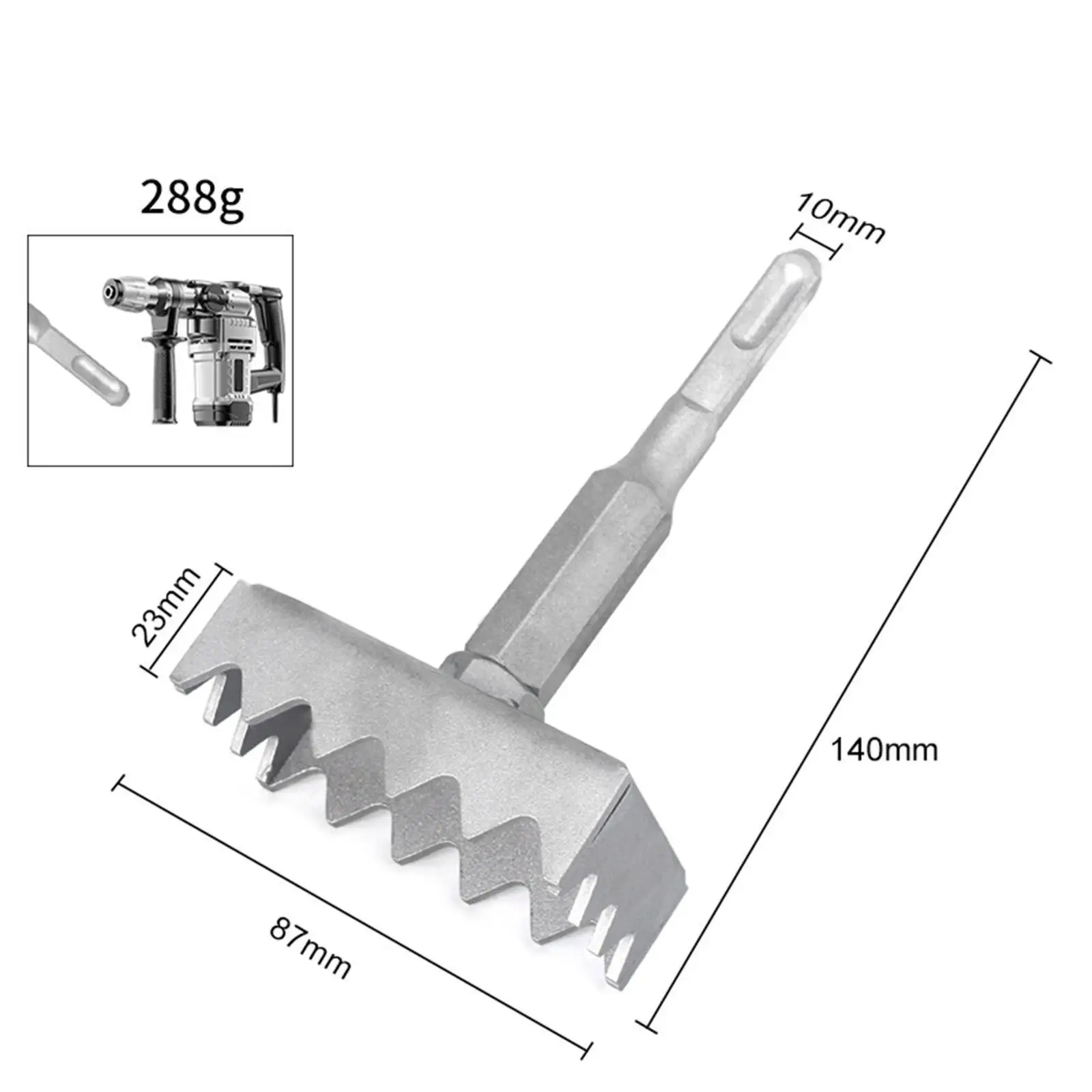 Square Slot Cutter Easy to Use Sturdy Slotting Tool Socket Slot Cutter Fast Square Hole Puncher for Concrete Brick Cement Wall