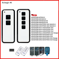 NOVOFERM NOVOTRON 524 522 512 502 MAX43-2 504 MAX43-4 Garage Door Opener 433MHz Rolling Code Remote Control