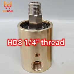 HD8 DN8 1/4 inch rotating joint 360 rotary joint Water air oil swivel coupling Spray universal connector brass rotation union