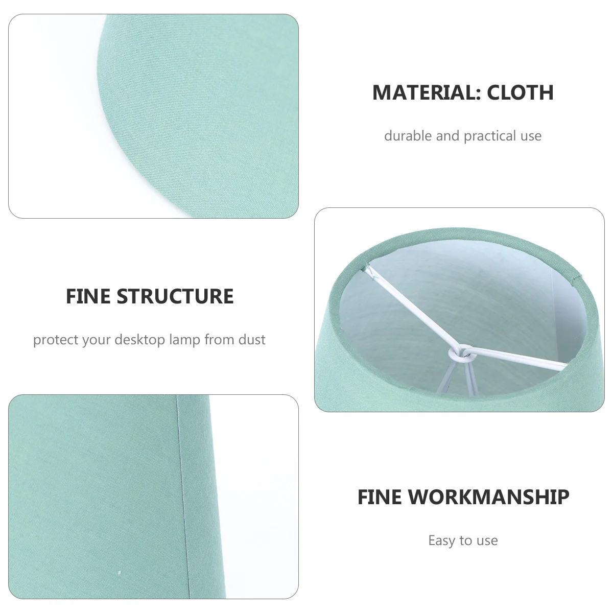 1 قطعة مشبك أخضر داكن فقاعة القماش عاكس الضوء دائم الاستخدام العملي حماية ضوء السقف لا المزاج الدافئ الرومانسي المبهر