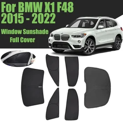 Custom Car Window Sunshade For BMW X1 F48 2015 - 2022 Full Cover Privacy Blind Curtain Front Windshield 2016 2017 2018 2020 2021