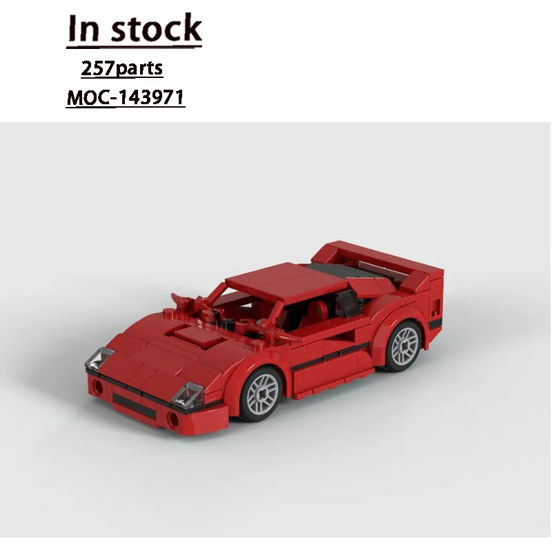 

MOC-143971Классический новый стиль, красный спортивный суперкар, модель строительного блока, 257 деталей, игрушка-строитель на день рождения, подарок для мальчиков и детей