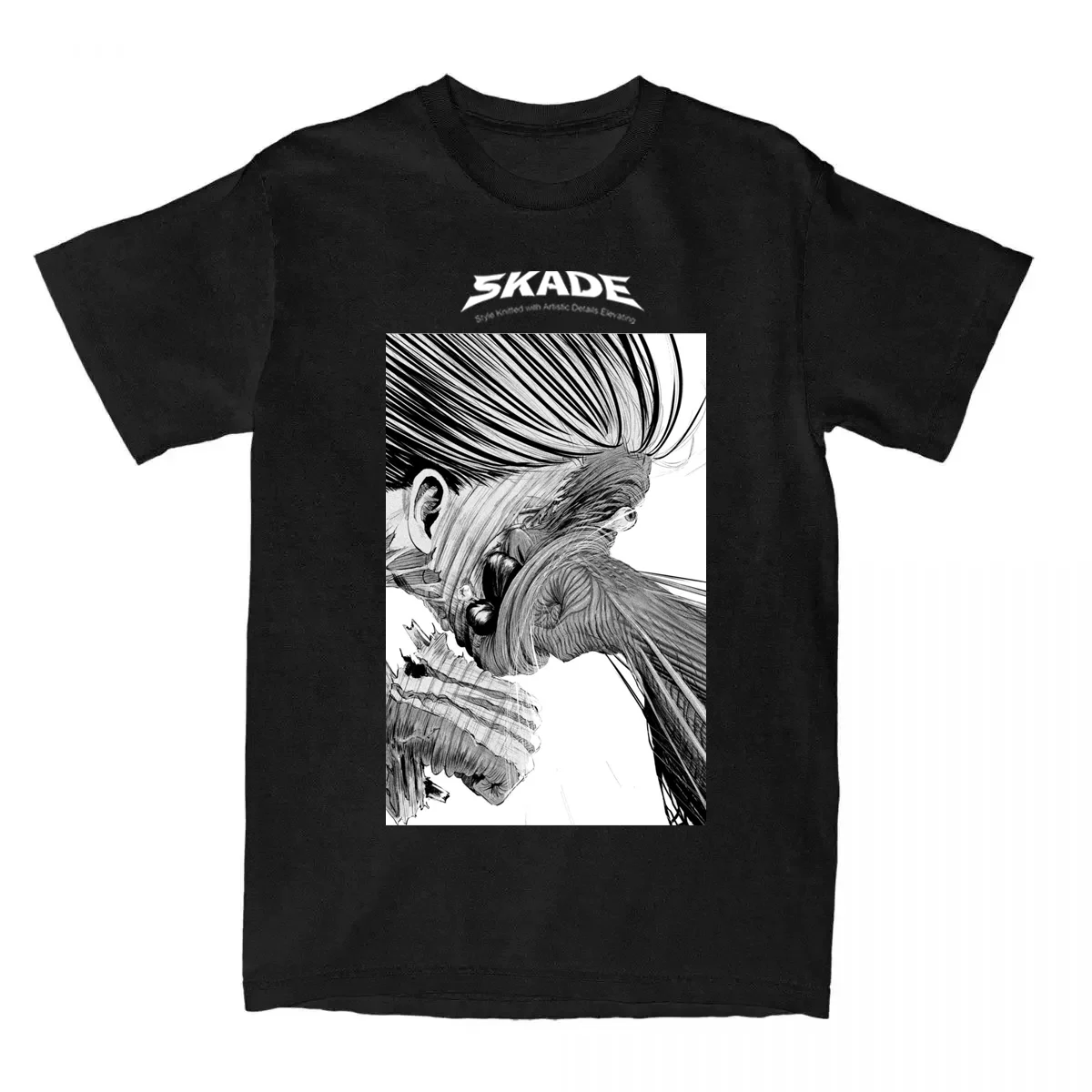 

2025 Summer Hot Sale Loose Short-sleeved T-shirt Casual Luxury Brand Skade Trend T-shirt for Men and Women Graphic Harajuku Tops