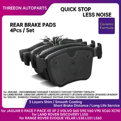 Rear Ceramic Brake Pad for VOLVO S60 S90 V60 V90 XC60 XC90 for LAND ROVER DISCOVERY RANGE ROVER EVOQUE VELAR E-PACE F-PACE XE XF
