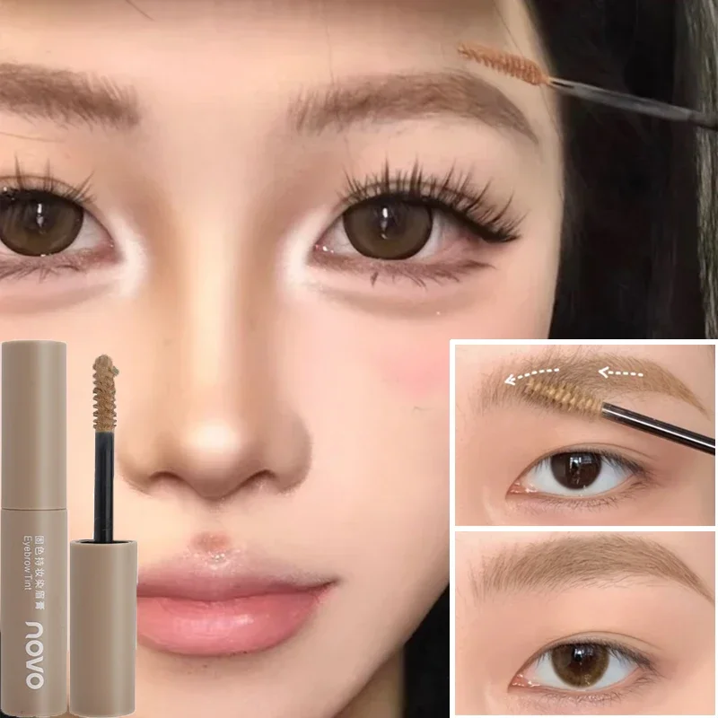 Impermeabile Naturale Liquido Tintura Crema Per Sopracciglia Durata Asciugatura Rapida Marrone Grigio Tintura Sopracciglia Esaltatori Mascara Tinta Cosmetici