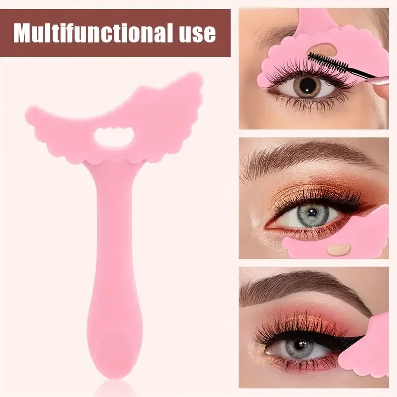 Plantillas de silicona para maquillaje de ojos, puntas de ala, dibujo de Marscara, lápiz labial, ayuda para usar, aplicador de máscara de crema facial, herramienta de maquillaje de belleza, 3 uds.