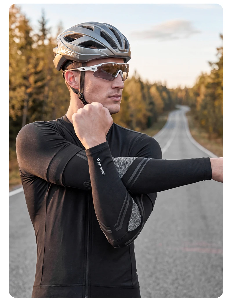 WEST BIKING Fahrrad-Beinwärmer und Armstulpen-Set, Fleece-Thermo-Winter-Fahrrad-Beinkompressionsabdeckungen, Rutschfeste MTB-Rennrad-Ausrüstung – Detail 16