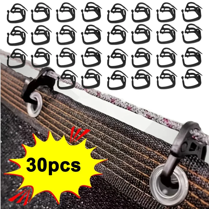 Shade Cloth Clips Plastic Lock Grip Hook Hanging Clamps Buckle for Sun Shade Cloth Net Anti Bird Netting Garden Greenhouse Shade