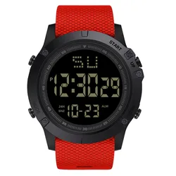 Fashion Men LED Digital Date Military Sport Rubber Quartz Watch Alarm Waterproof