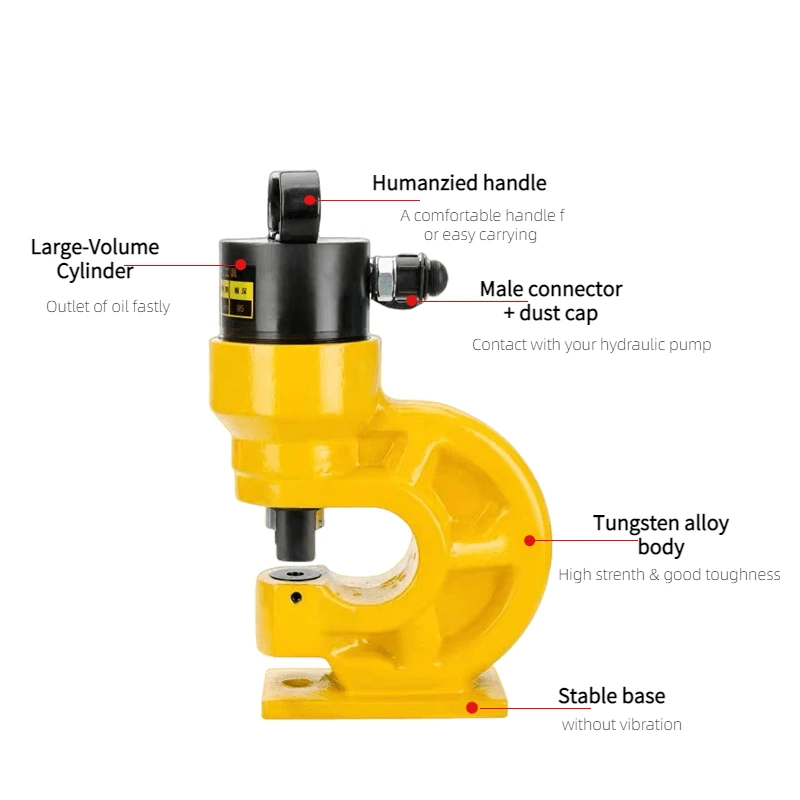 New Hydraulic Puncher CH-70 Hydraulic Punching Machine 35T Hydraulic Punch Device Tools Copper Aluminum Punching Machine