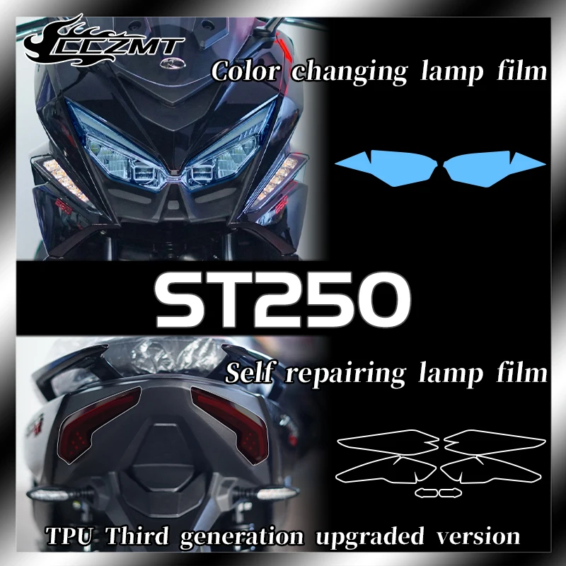 

For KYMCO XCITING ST250 2023 Headlights Taillights Mirrors Instrument Films Transparent Stickers Retrofitting Accessories