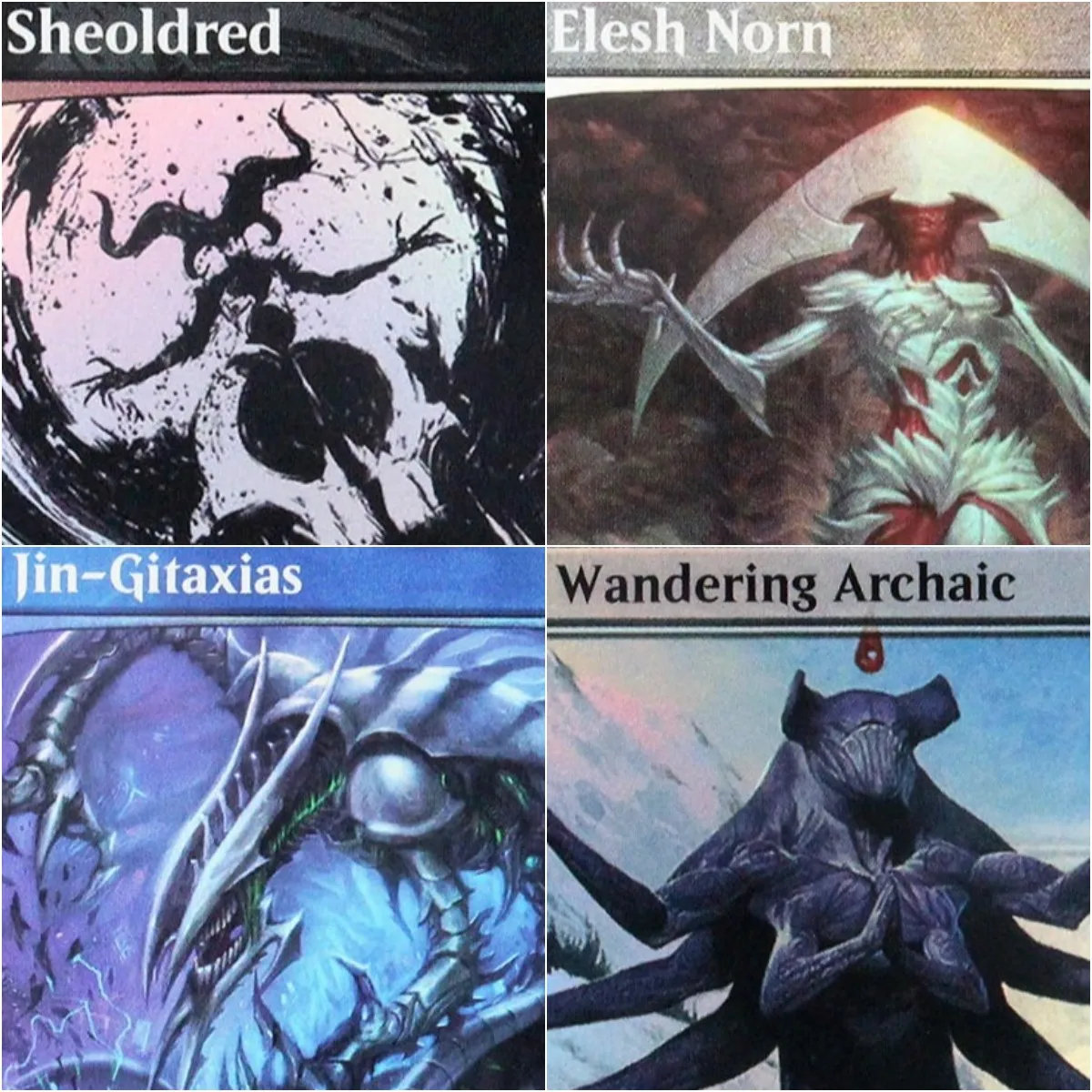 Двусторонние фольгированные карты Wandering Archaic/Etali, Primal Conqueror TCG M Proxy, качественные игровые коллекционные карты.