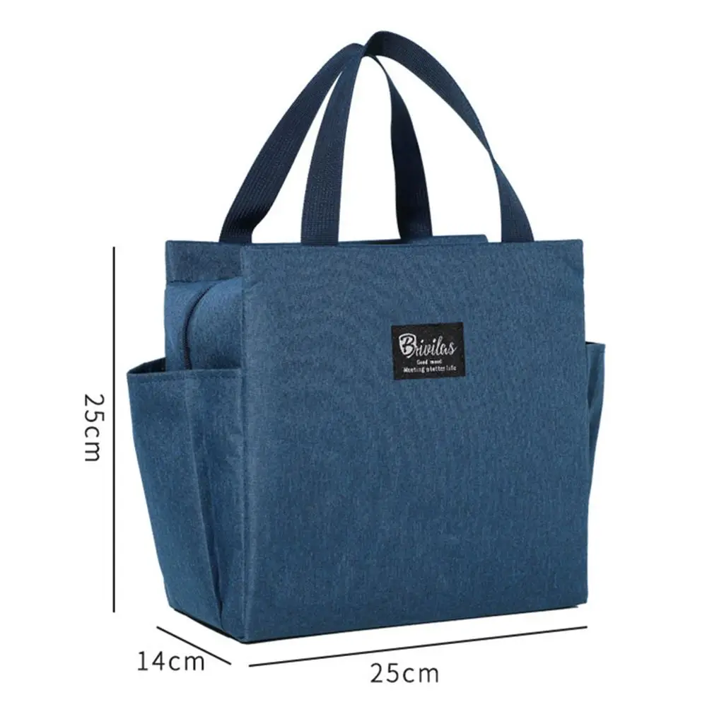 Large Capacity Cooler Bag Waterproof Oxford Portable Zipper Thermal Lunch Bags For Women Lunch Box Picnic Food Bag Multifunction